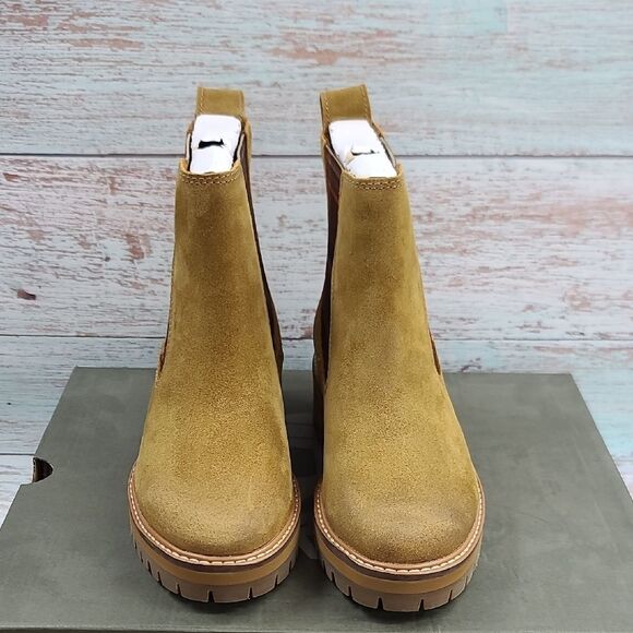 Timberland Courmayeur Valley Chelsea Medium Brown Suede NWOT - Picture 6 of 9
